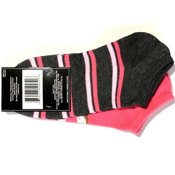 *3/$15* Fun Pink Donut + Striped Socks - Picture 2 of 3